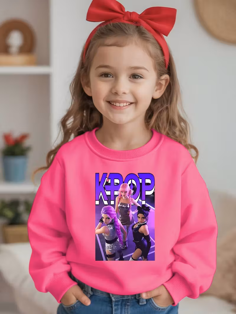 K-Pop Logo & Member Print Trui